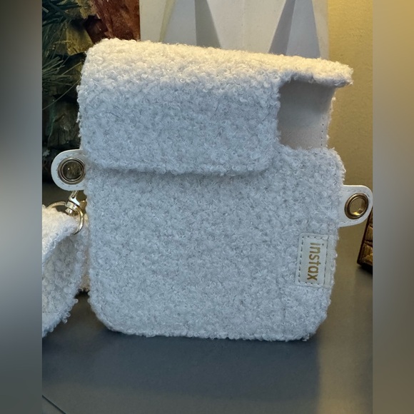 Instax off white teddy Textured Camera Case - Picture 4 of 8